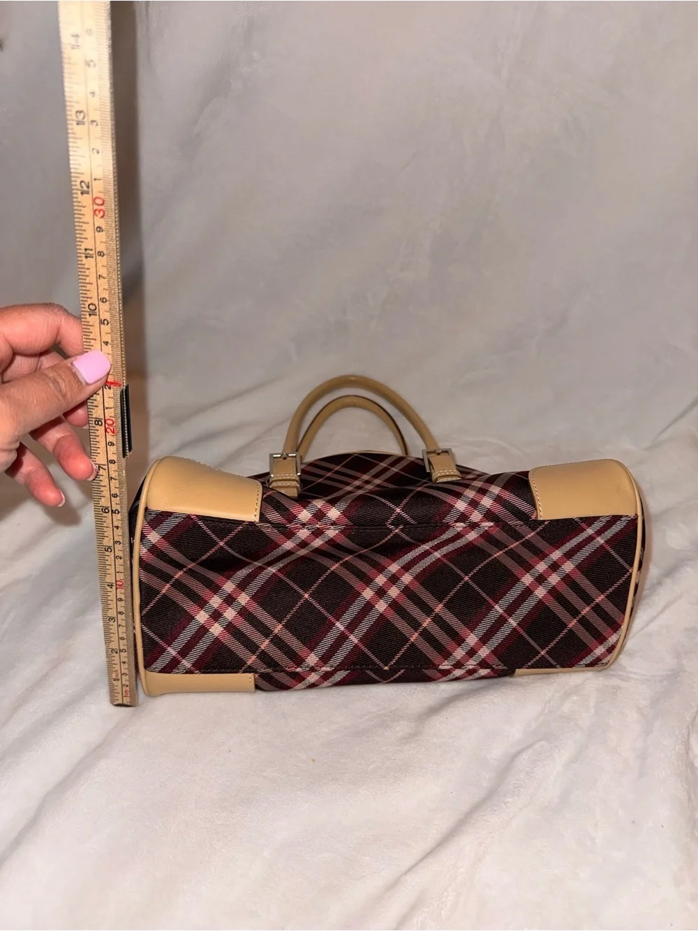 Burberry London Blue Label Canvas and Leather Handbag - Picture 11 of 17